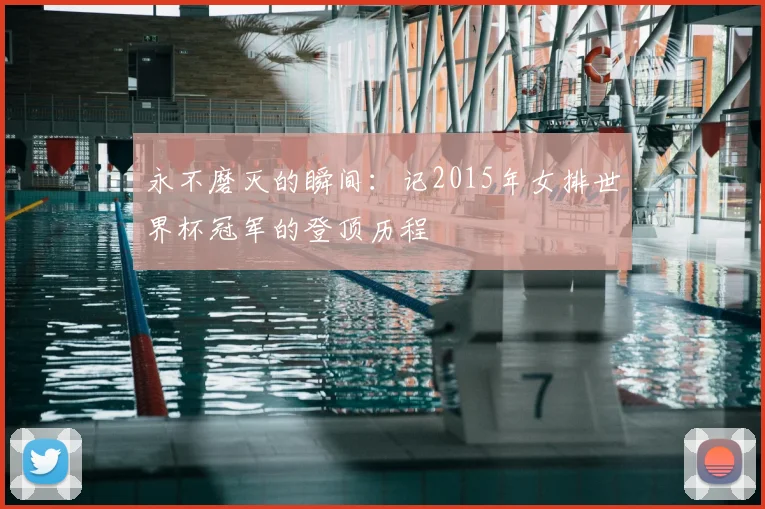 永不磨灭的瞬间：记2015年女排世界杯冠军的登顶历程